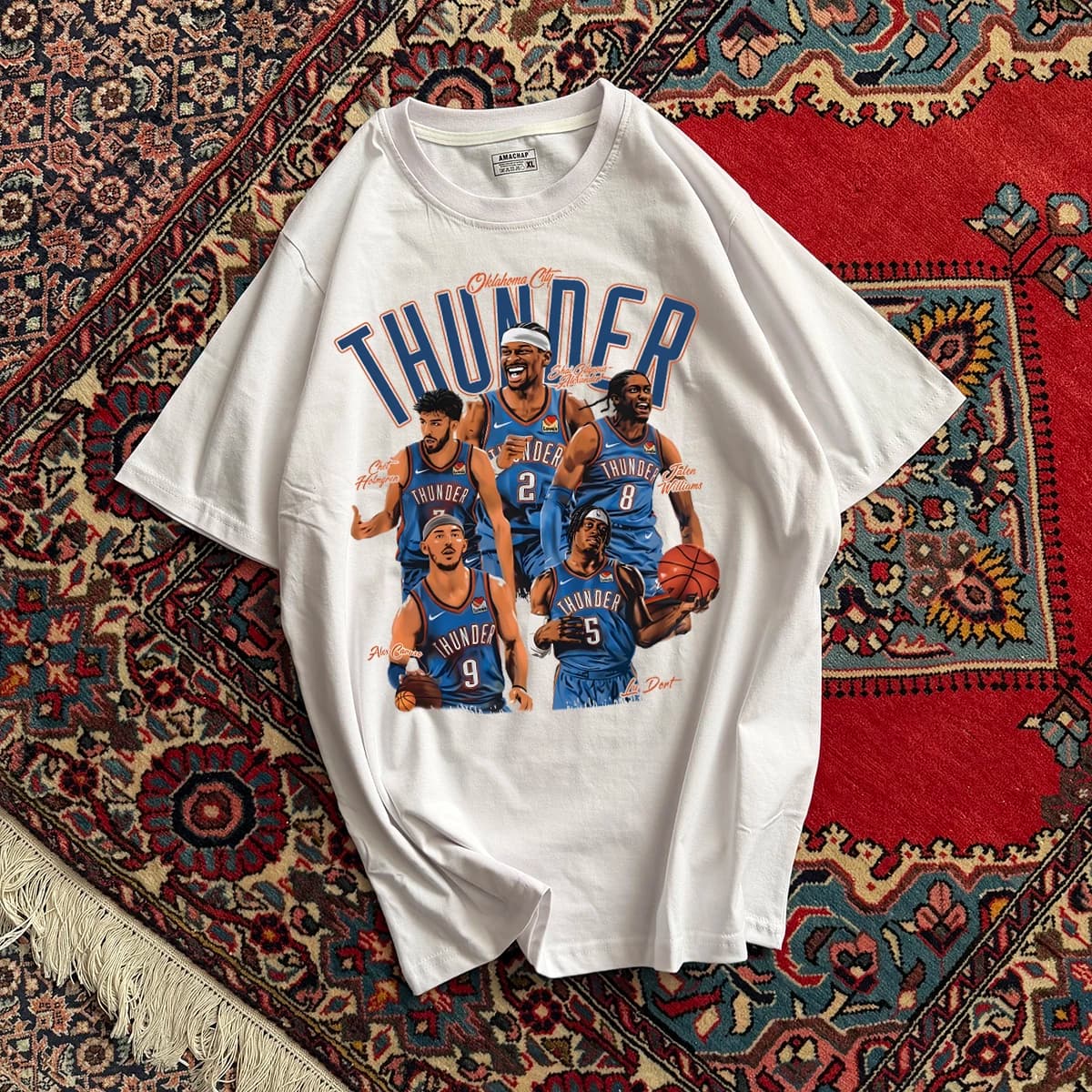 تیشرت نخ‌پنبه طرح تیم بسکتبال تاندر Thunder BasketBall Team