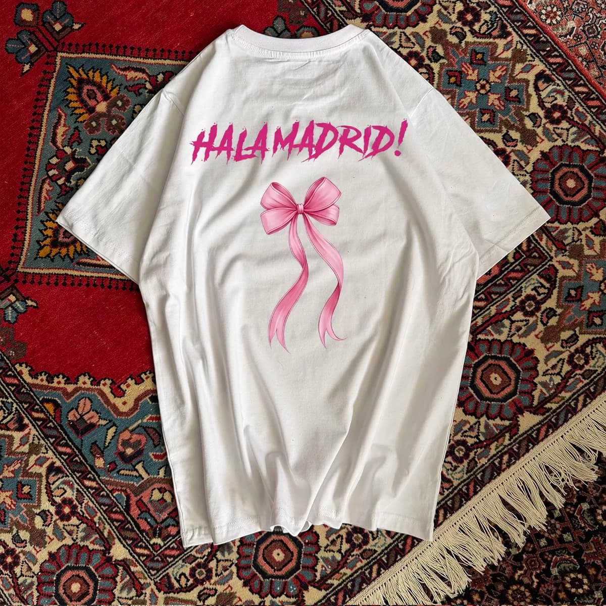 تیشرت طرح هلوکیتی رئال مادرید Hello Kitty Hala Madrid — تصویر ۶