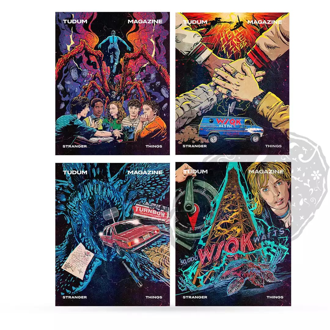 پک پوستر هل فایر کلاب Stranger things Vintage WSQK
