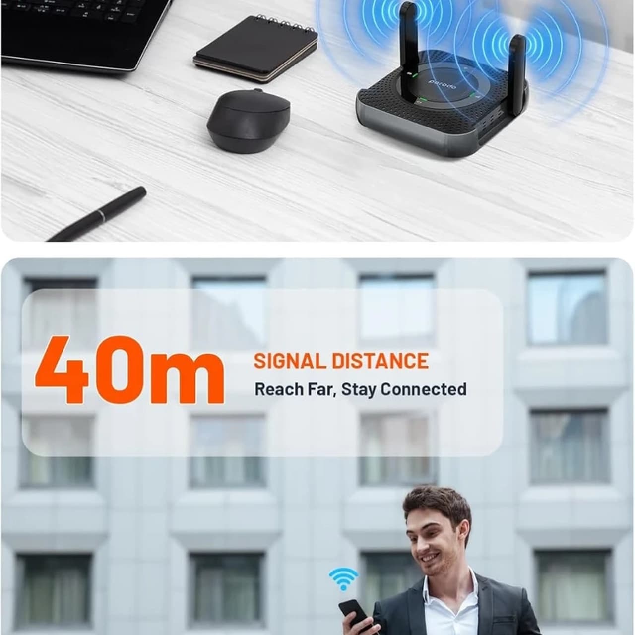 مودم همراه PORODO 4G/LTE مدل PD4GCPMFBKGY – خاکستری (گارانتی یکساله شرکتی) — تصویر ۷