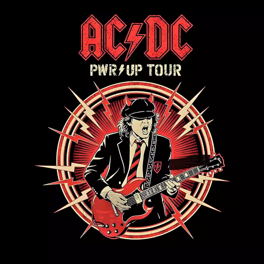 پوستر گروه راک ACDC PWR UP TOUR