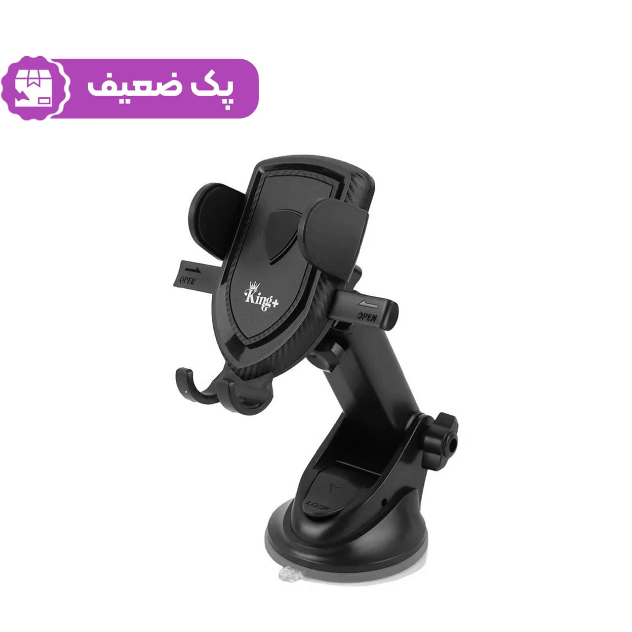 هولدر گوشی موبایل پایه دار+King مدل HK-48 – مشکی – پک ضعیف – ASP