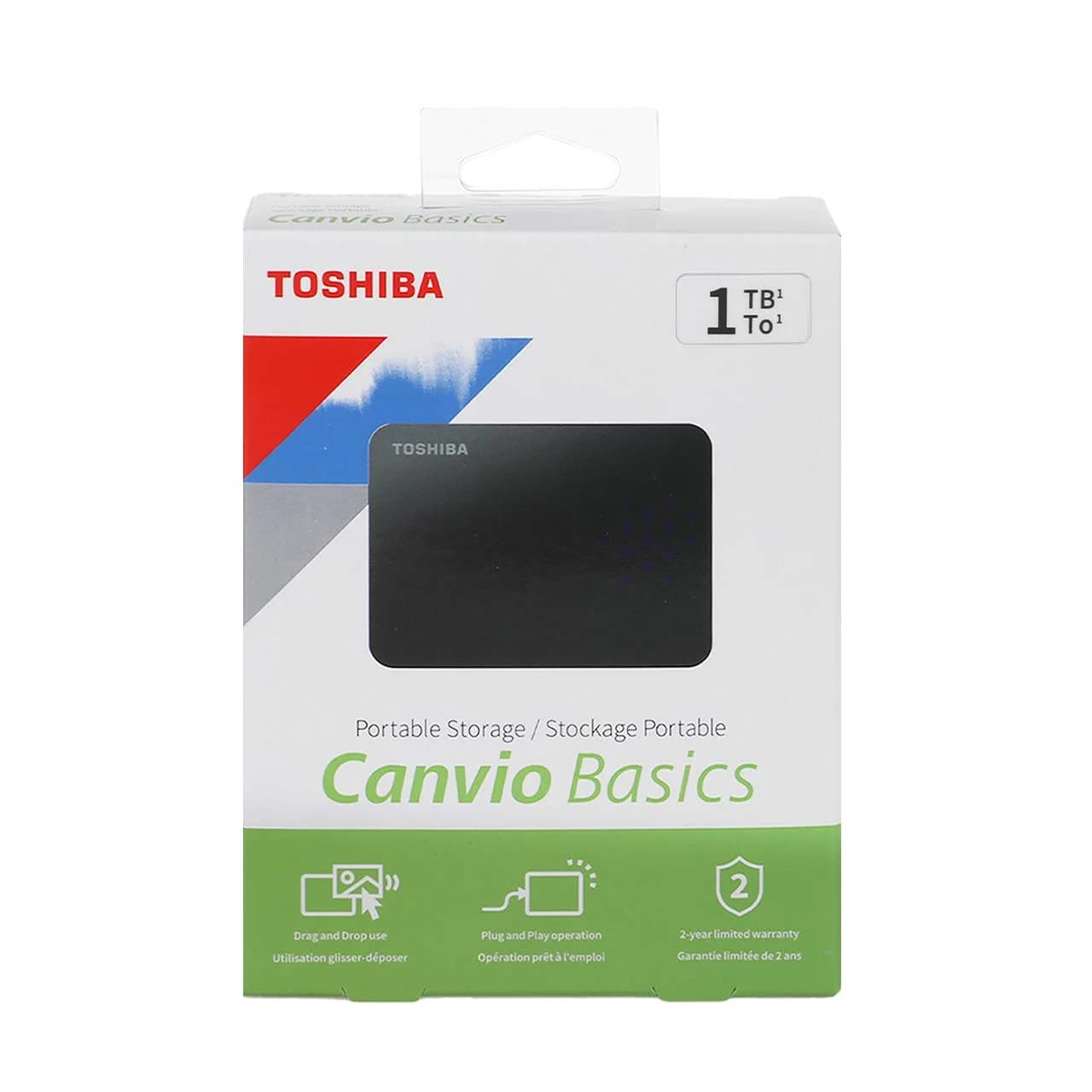 هارد اکسترنال Toshiba مدل Canvio Basics (new box) ظرفیت 1TB – مشکی — تصویر ۱۰