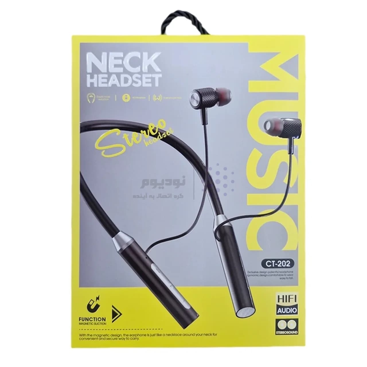 هندزفری گردنی بی سیم مدل CT-202 – مشکی – ASP (گارانتی شش ماهه آروین) — تصویر ۱۰