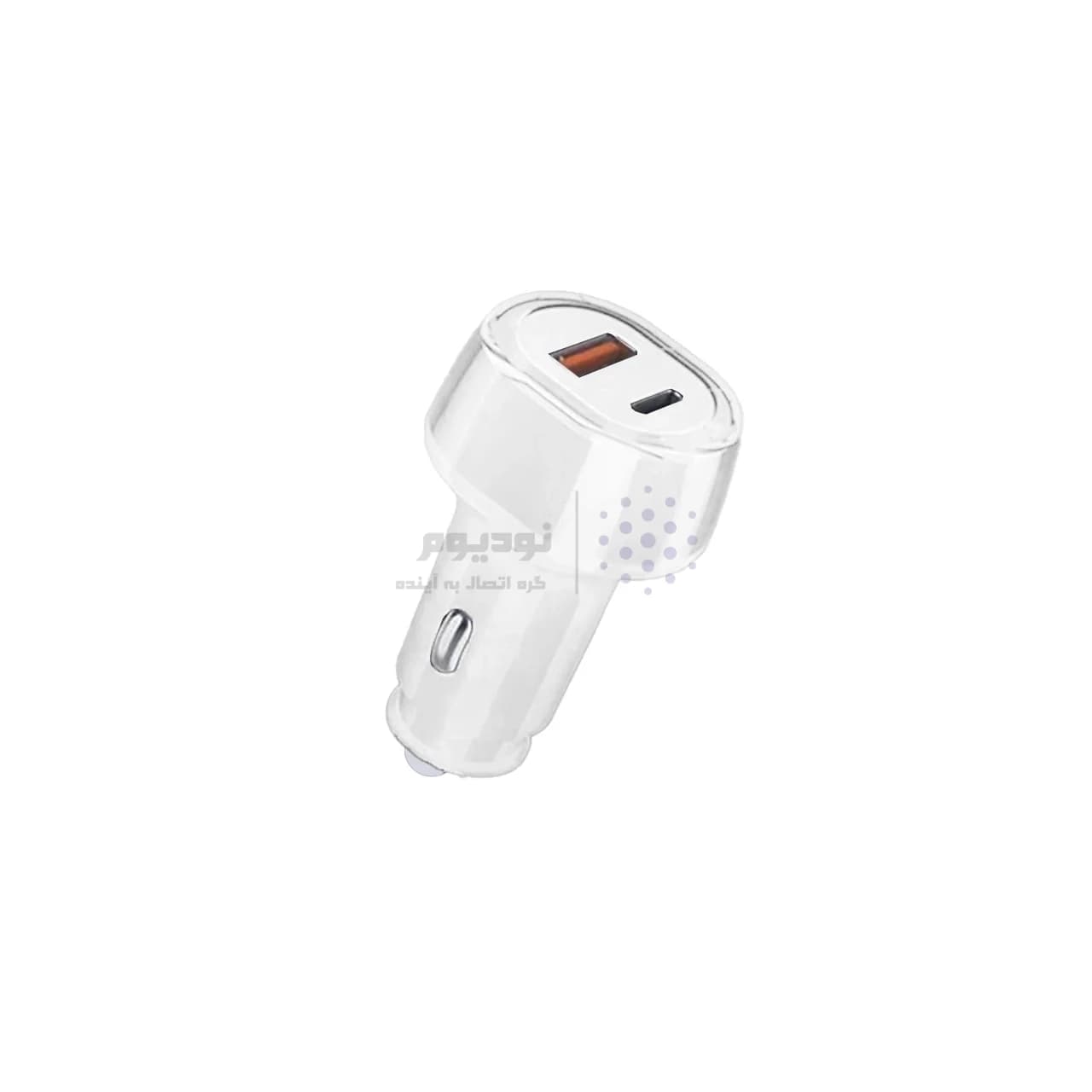 شارژر فندکی PD و فست دو پورت مدل X05 60W – سفید – ASP (گارانتی شش ماهه آروین) — تصویر ۴
