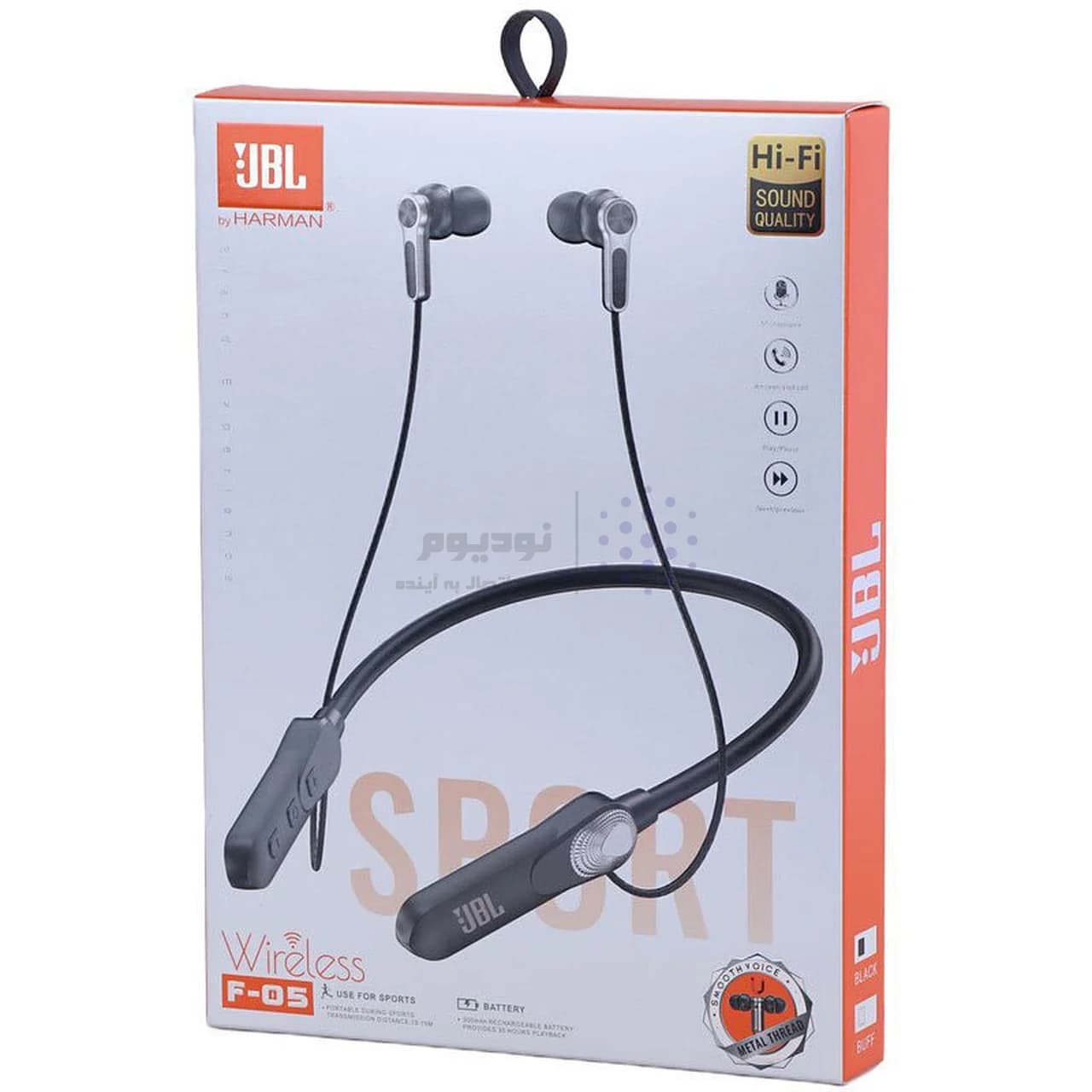 هندزفری گردنی بی سیم JBL مدل F-05 – مشکی – ASP (گارانتی شش ماهه آروین) — تصویر ۱۰