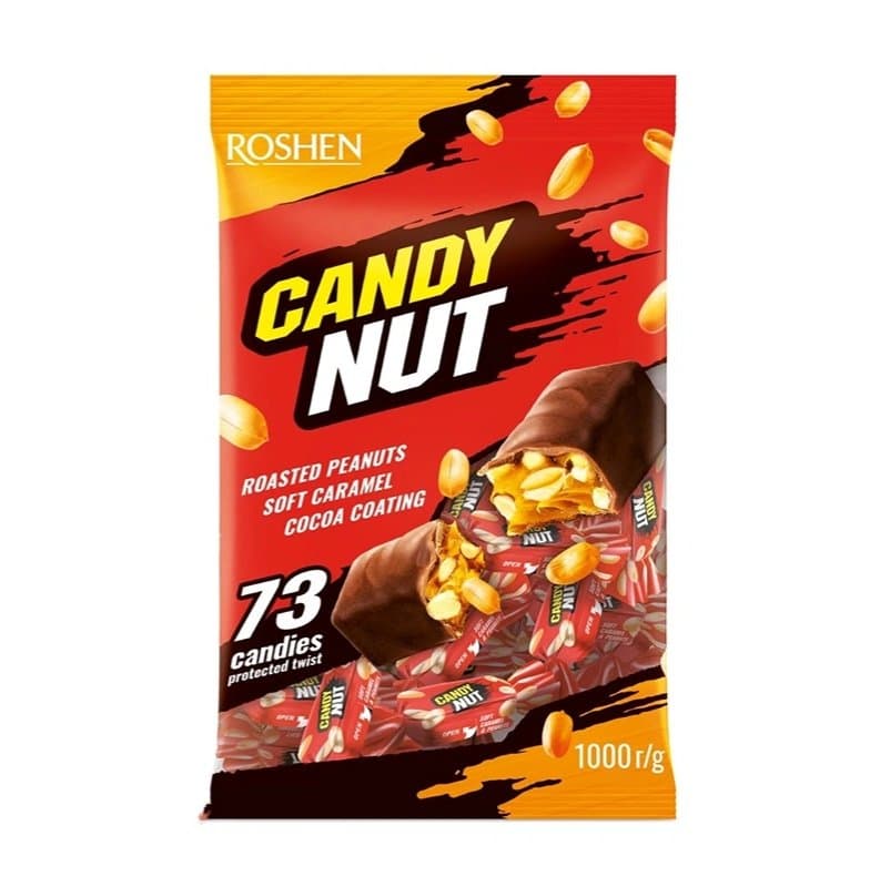 شکلات روشن Candy Nut با مغز بادام زمینی