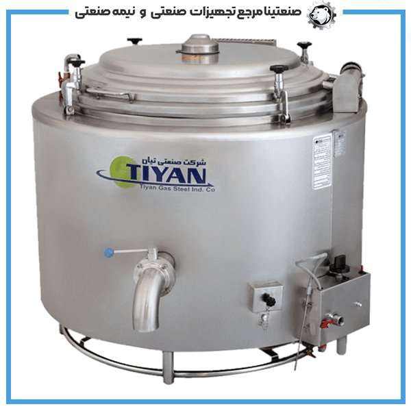 دیگ چلوپز استوانه ای تیان مدل کیمیا 25 لیتری