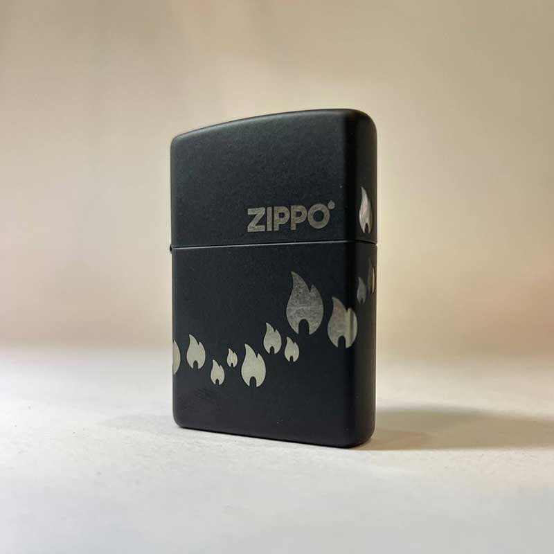 فندک زیپو اصل لوگو شعله مدل 48980 zippo — تصویر ۲