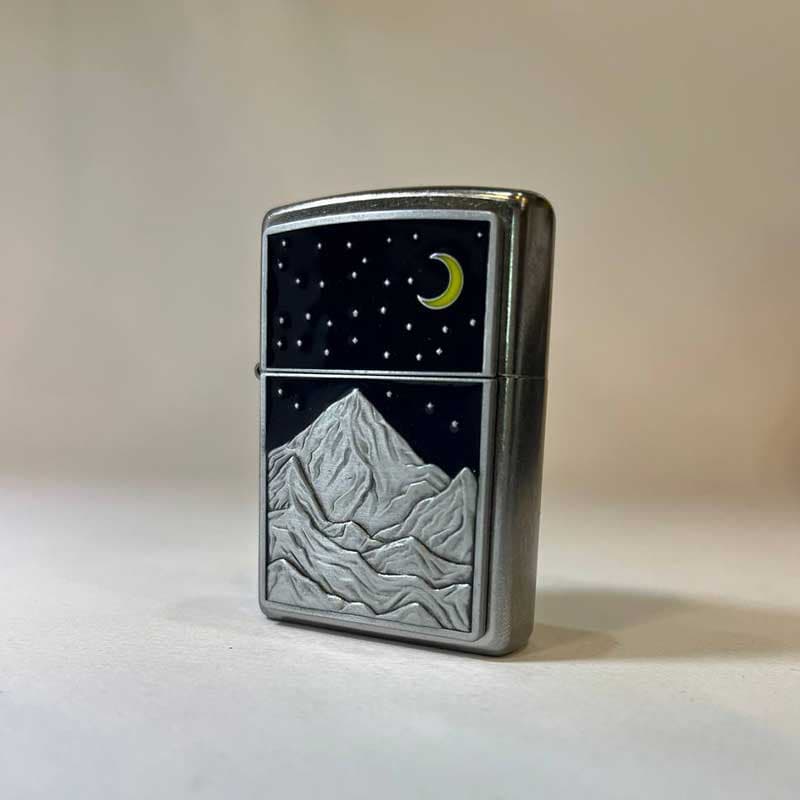فندک زیپو اصل پلاکدار کوه مدل 48632 zippo