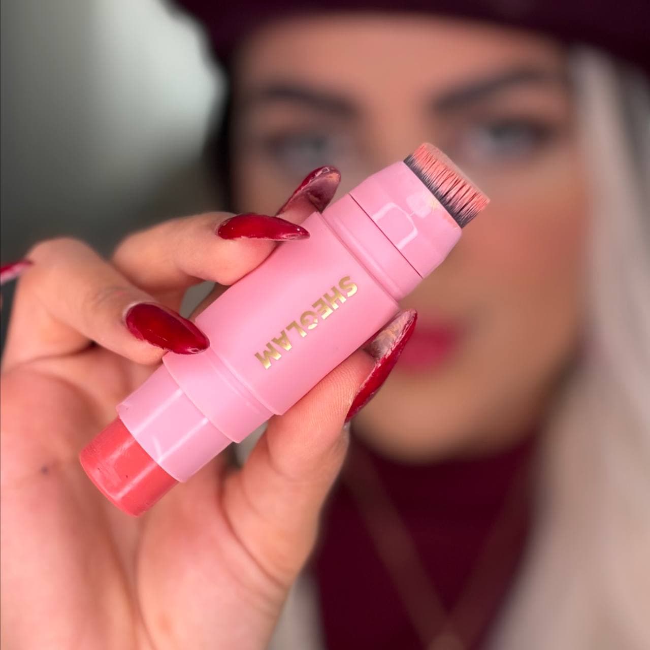 رژگونه براش دار دو طرفه شیگلم