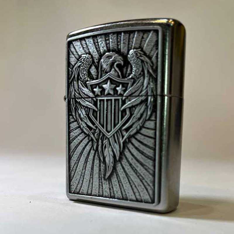 فندک زیپو اصل عقاب و سپر مدل 49450 ZIPPO EAGLE