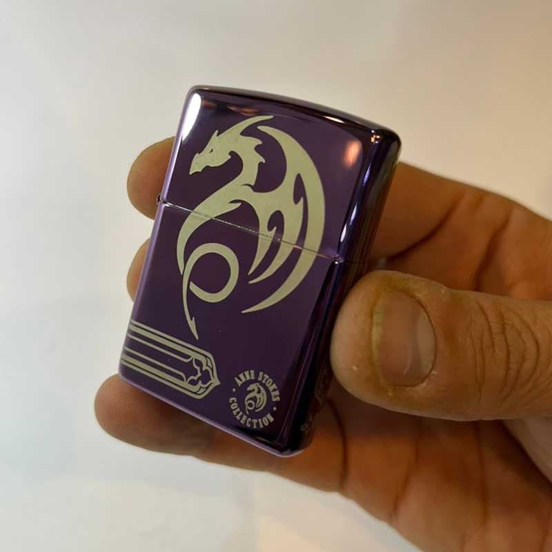 فندک زیپو اصل طرح اژدها کد 48574 zippo — تصویر ۵