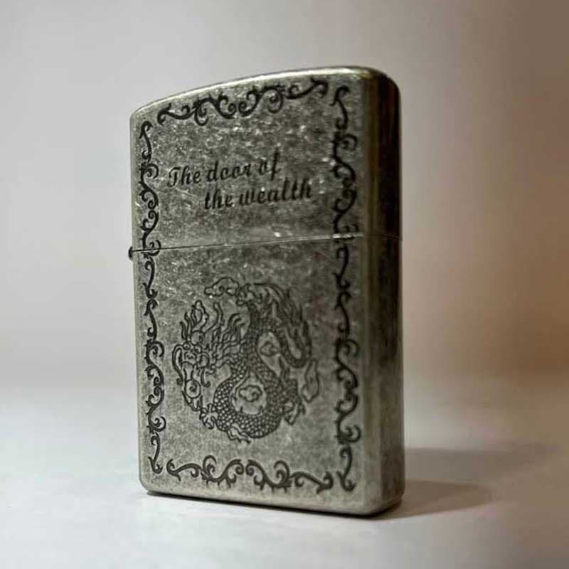 فندک چیف دراگون نقره ای لوکس chief lighter