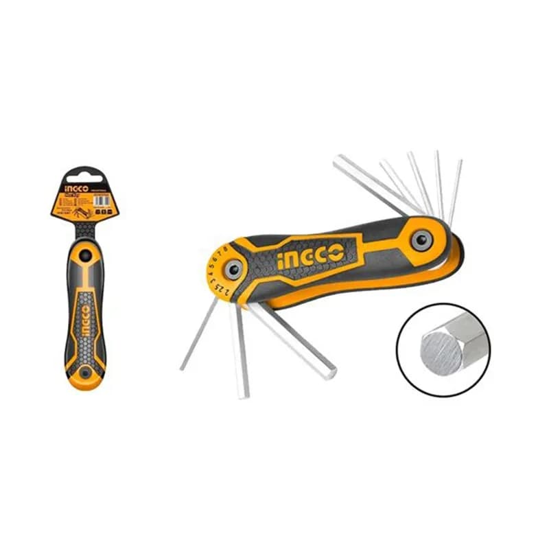 ست آلن چاقویی ۸ عددی اینکو INGCO مدل HHK14081 — تصویر ۵