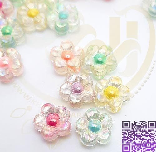 مهره پلاستیکی گل بسته10گرمی کد14