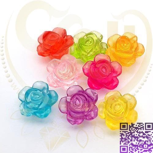 مهره پلاستیکی گل بسته10گرمی کد12