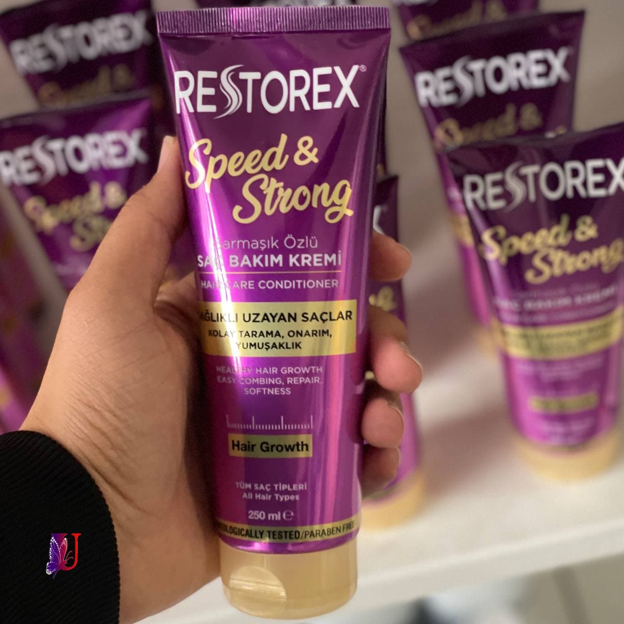 ماسک مو و نرم کننده مو رستورکس RESTOREX مدل speed & strong (250 میل) — تصویر ۴