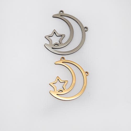 پلاک استیل ماه ستاره کد15