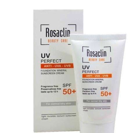 کرم ضد آفتاب بی رنگ رزاکلین پوست نرمال تا خشکSPF 50