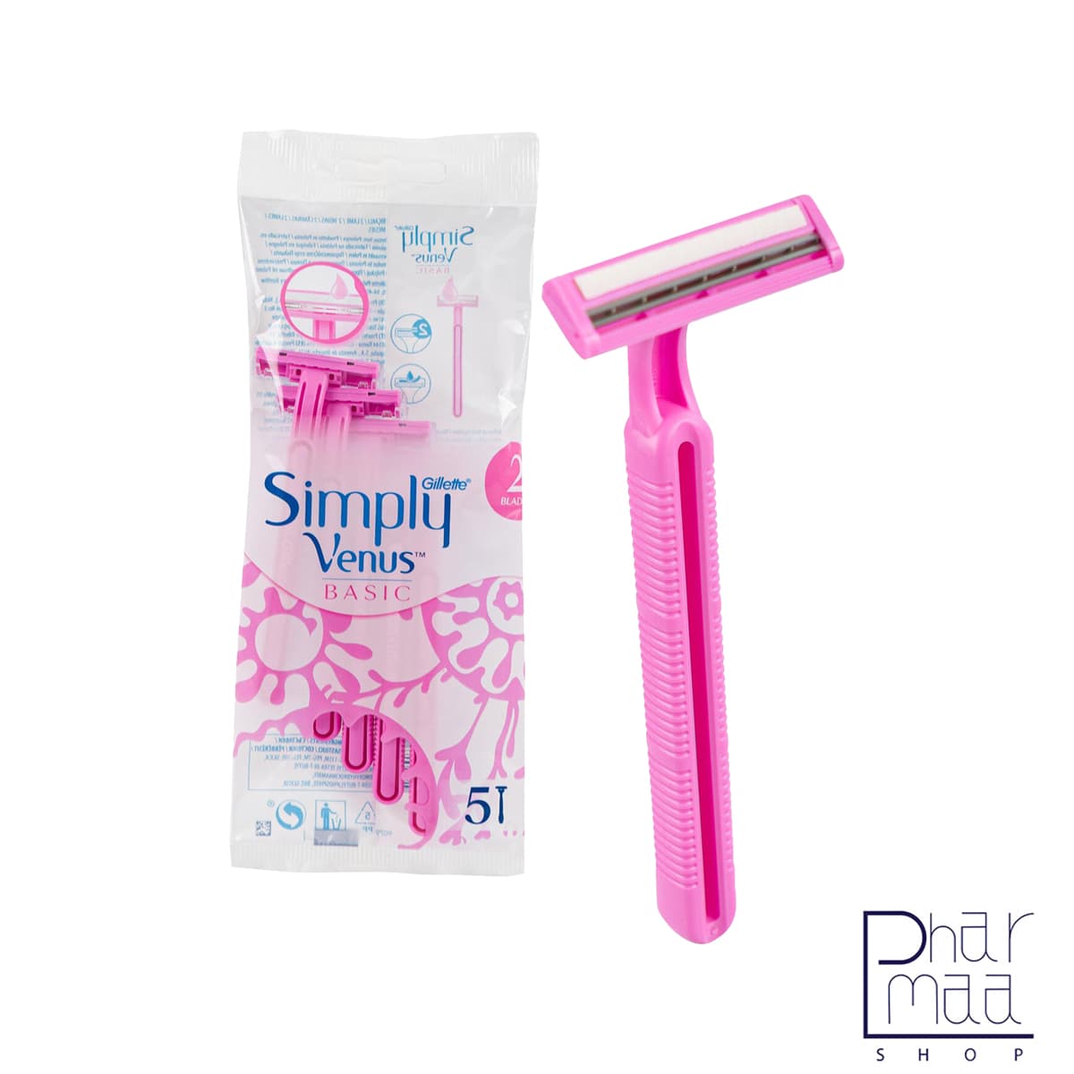 تیغ ژيلت دولبه 5 عددي ونوس Basic Venus Simply