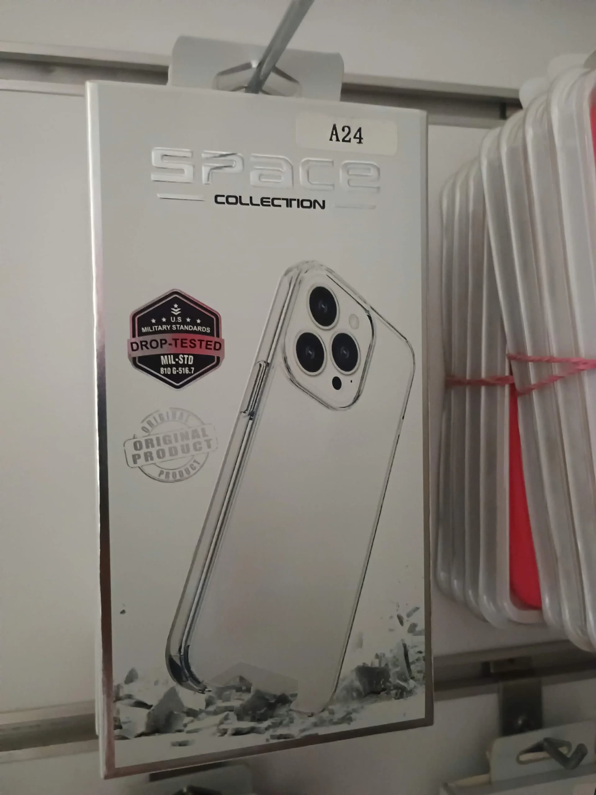 قاب پشت کریستال و محافظ لنزدار Samsung Galaxy A23 4G برند Space ا TPU And Back Crystal Case Space For Samsung Galaxy A23 4G