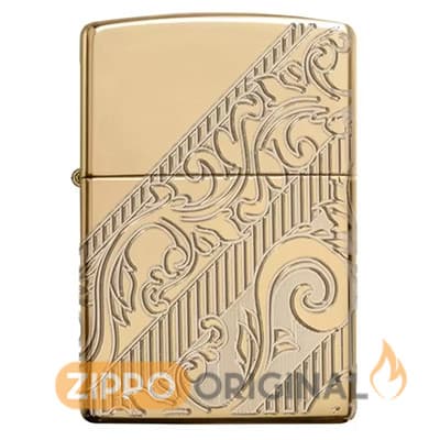 زیپو اصل کد 29653 – لیمیتد روکش طلا