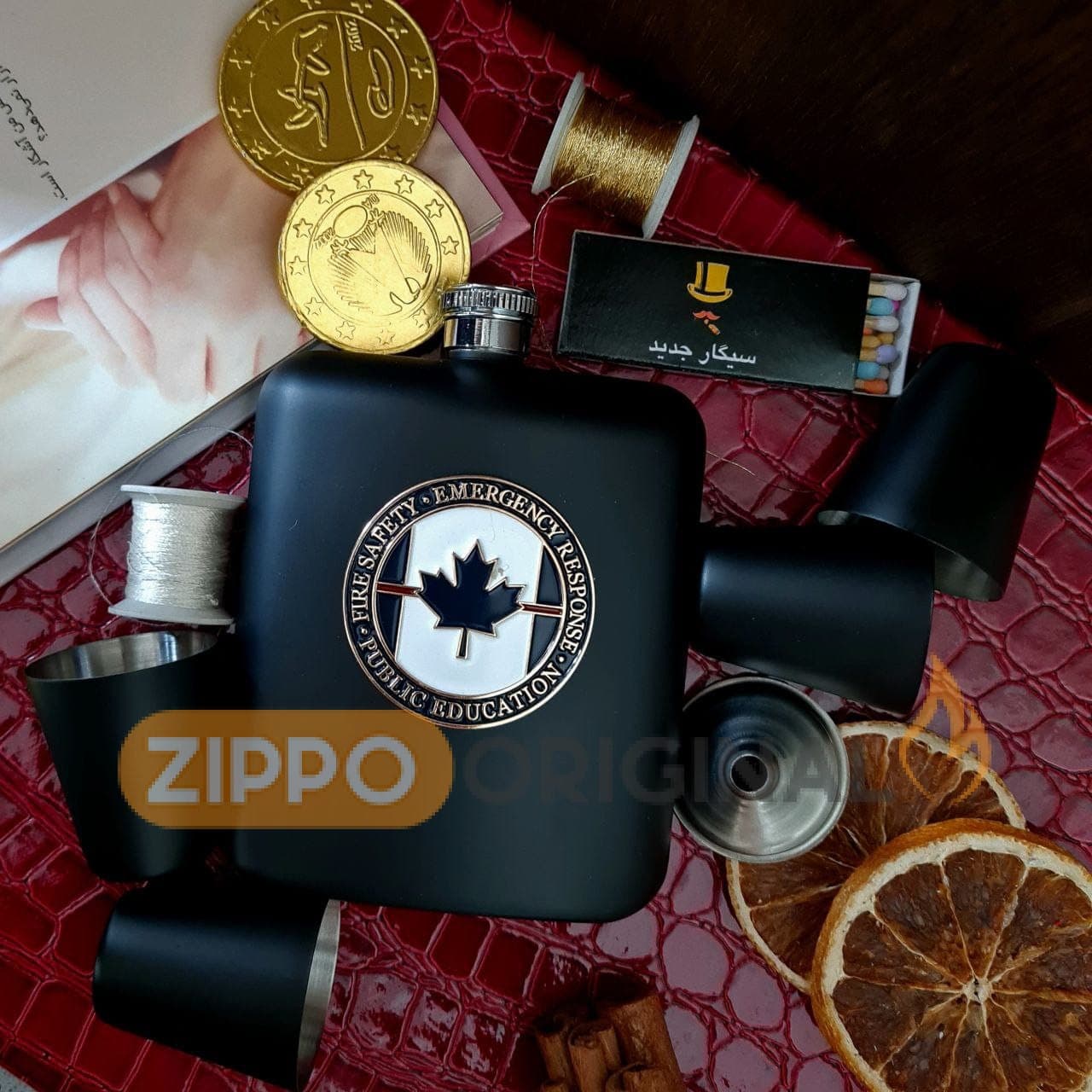 فلاسک جیبی طرح کانادا