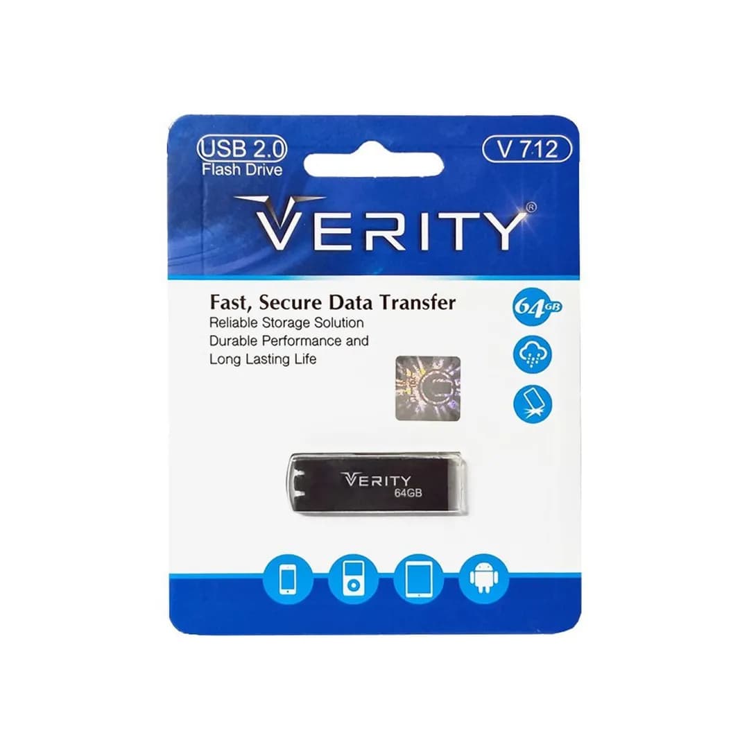 فلش مموری وریتی مدل V712 ظرفیت 64 گیگابایت USB2.0 — تصویر ۲