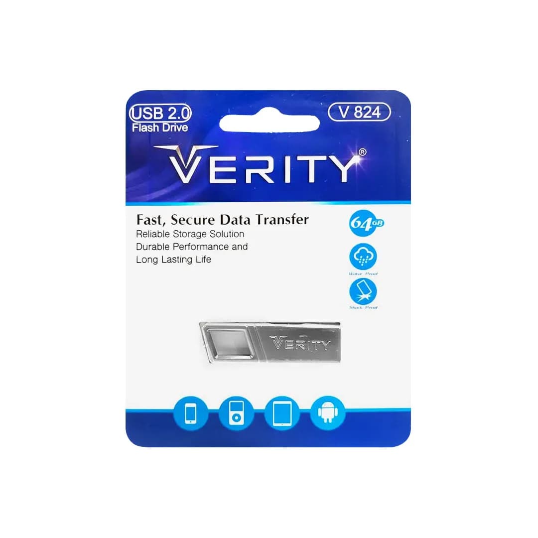 فلش مموری وریتی مدل V824 ظرفیت 64 گیگابایت USB2.0 — تصویر ۲