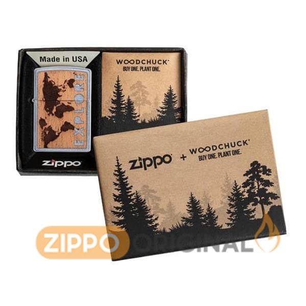 فندک زیپو کد 49171 WOODCHUCK EXPLORE DESIGN — تصویر ۶