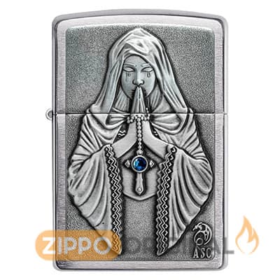 زیپو اصل کد 49756 دعا گو Anne Stokes Gothic Prayer