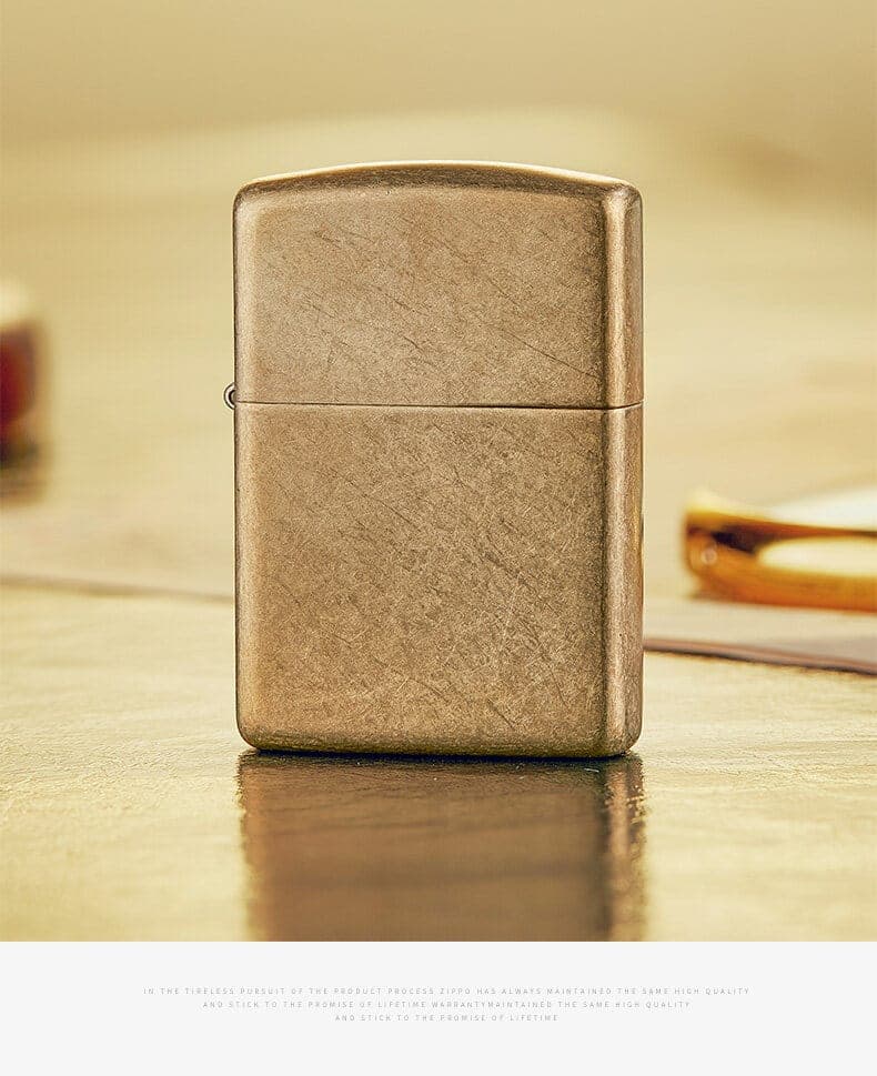 زیپو اصل کد 28496 Armor Tumbled Brass — تصویر ۵