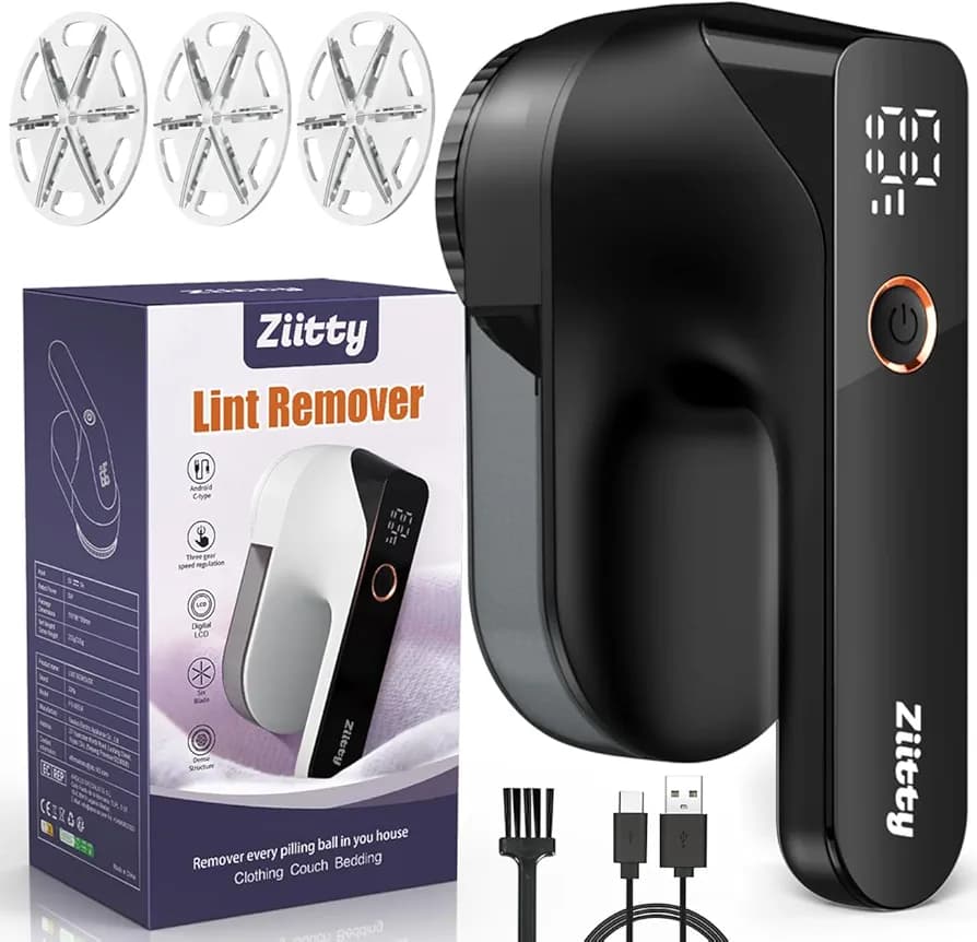پرزگیر برقی البسه — پرزگیر شارژی لباس ziitty