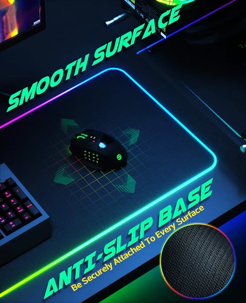 موس پد گیمینگ RGB با نورپردازی پیشرفته از برند UtechSmart — تصویر ۷