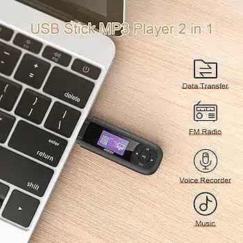 پخش کننده MP3 مدل AGPTEK U3 · حافظه: ۸ گیگابایت (قابل — تصویر ۶