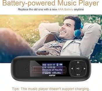 پخش کننده MP3 مدل AGPTEK U3 · حافظه: ۸ گیگابایت (قابل — تصویر ۵