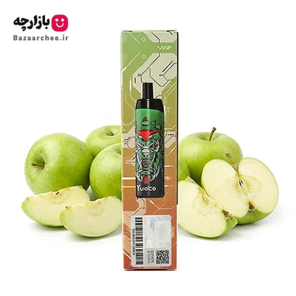 پاد یکبار مصرف سیب ترش یخ 5000 پاف یوتو | yuoto Antonovka Apple 5000 Puff