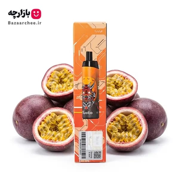 پاد یکبار مصرف پشن فروت یخ 5000 پاف یوتو | yuoto Passion Fruit 5000 Puff — تصویر ۲