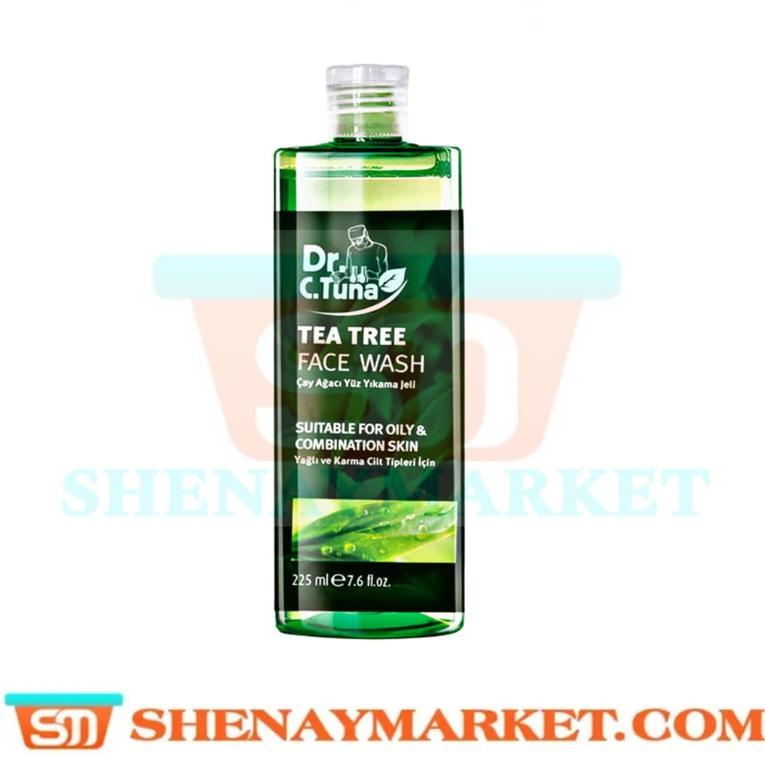 ژل شستشوی صورت تیتری tea tree دکتر سی تونا فارماسی حجم 225 میل — تصویر ۲