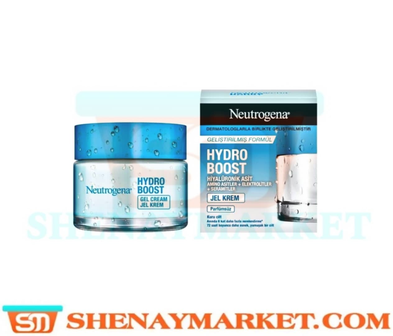 ژل كرم آبرسان پوست خشک نوتروژينا هیدرو بوست Hydro Boost Jel Cream حجم ۵۰ میل
