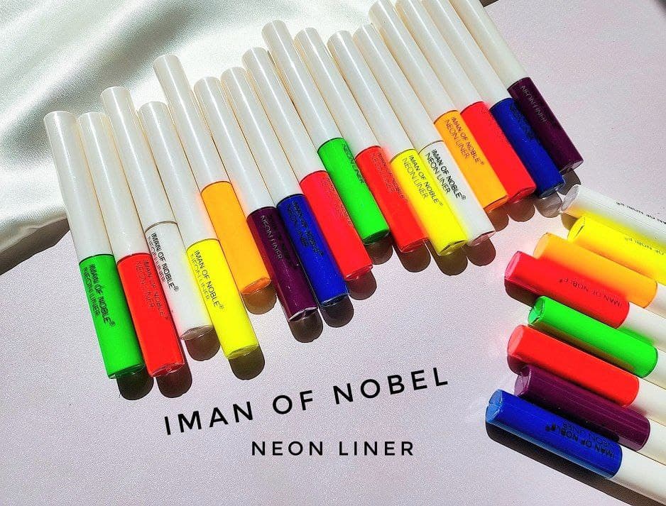 پک 8 رنگ خط چشم نئونی iman of nobel