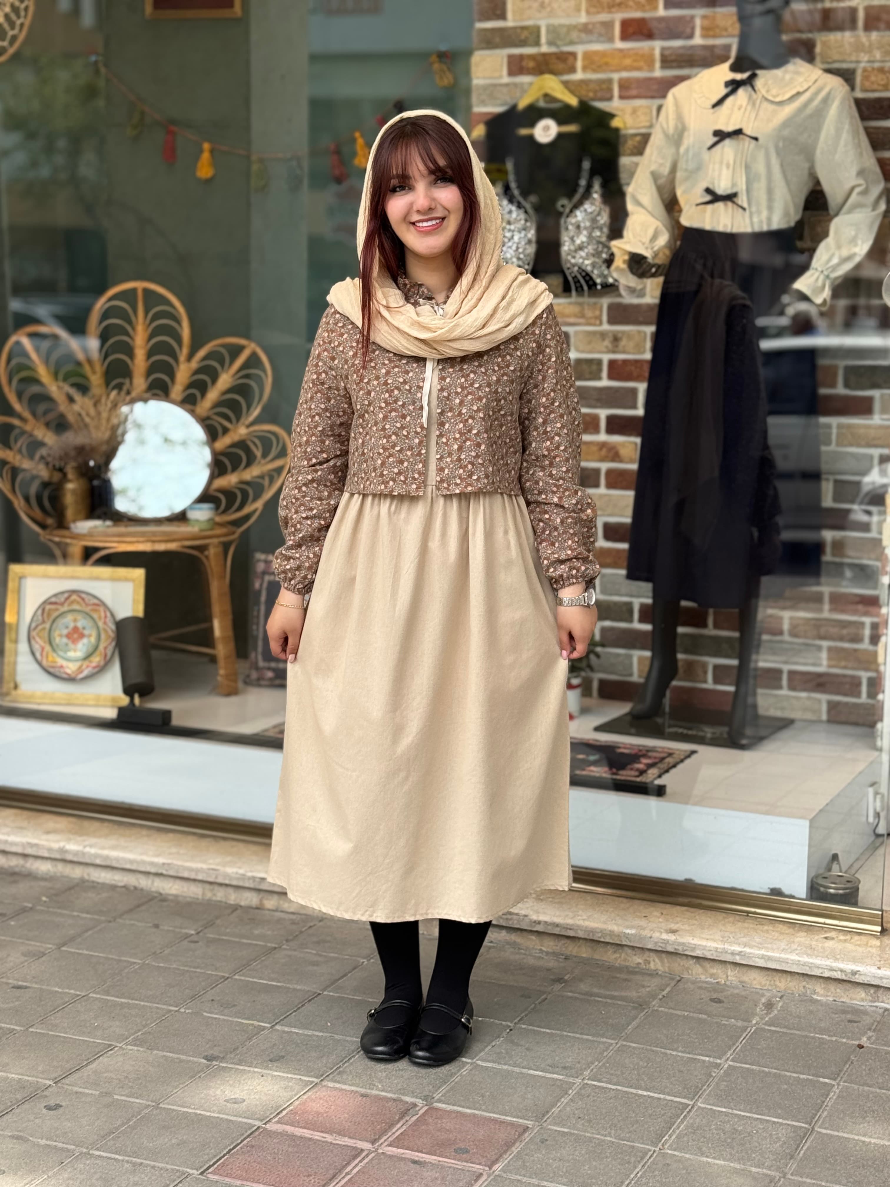 ست دو تیکه گندم کرم نسکافه ای — تصویر ۳
