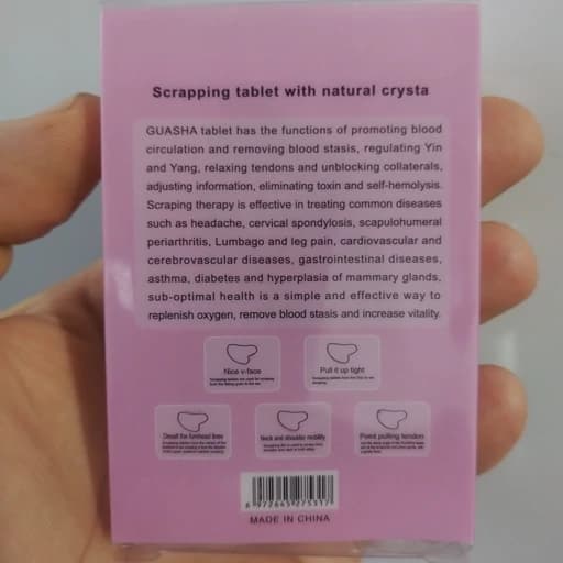 سنگ گواشا، مخصوص ماساژ صورت و بدن، جنس فلکسی (نشکن) — تصویر ۴