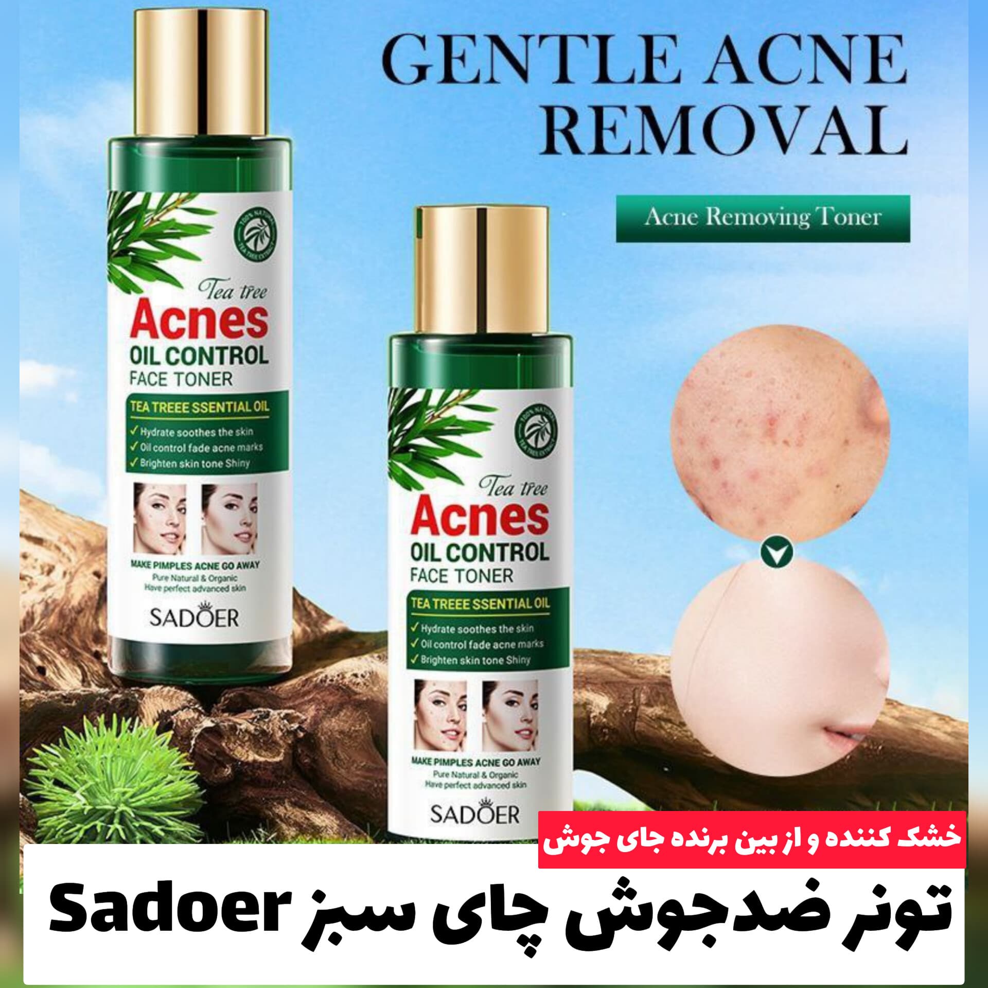 تونر ضدجوش چای سبز سادور Sadoer