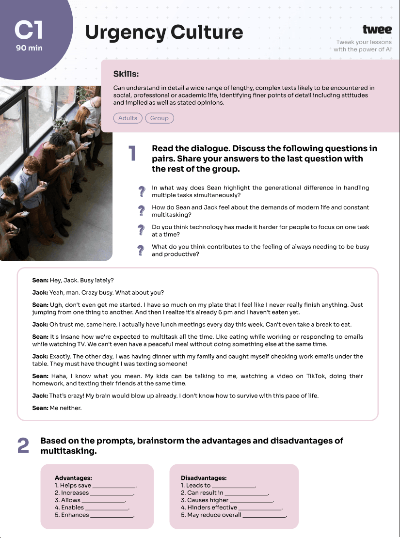 کتاب Urgency Culture C1 (فرهنگ فوریت سطح C1) نسخه انگلیسی PDF