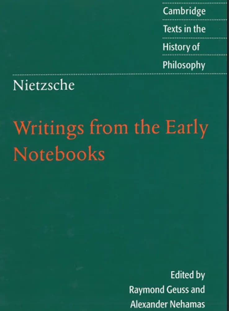 کتاب Writings from the Early Notebooks (نوشتارهای دفترچه‌های اولیه) نسخه انگلیسی PDF | فریدریش نیچه