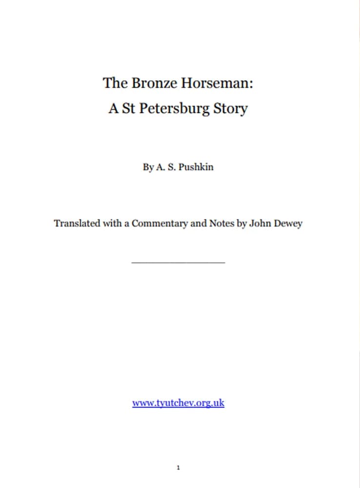 کتاب Bronze Horseman (سوارکار برنزی) نسخه انگلیسی PDF | الکساندر پوشکین — تصویر ۳