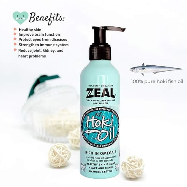 روغن ماهی هوک زیل مخصوص سگ و گربه | ZEAL Hoki Oil — تصویر ۶