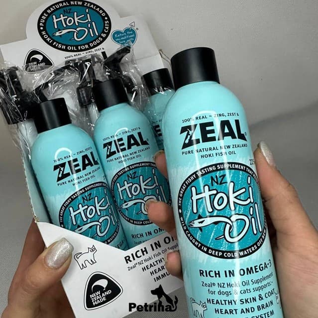 روغن ماهی هوک زیل مخصوص سگ و گربه | ZEAL Hoki Oil — تصویر ۴